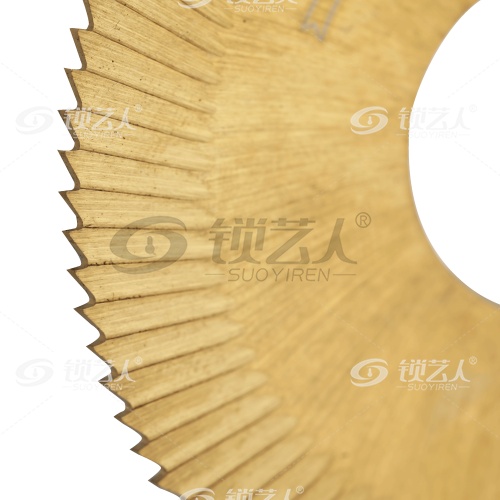 高速钢涂钛三面刃薄锯片-0022A-TiN φ70x1.3xφ22x90T钥匙机 文兴100B,202,100A,100A1铣刀