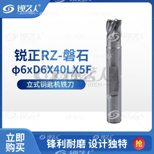 锐正RZ-磐石  φ6xD6X40LX5F 立式钥匙机铣刀  Xhorse 竞技 文兴 RAISE