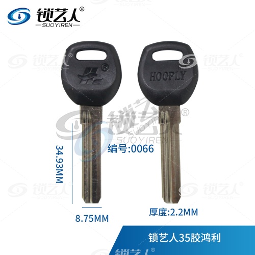 35胶鸿利钥匙胚 精品 中百利鸿利 0066