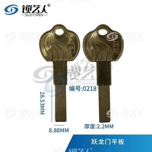 适用跃龙门钥匙胚 2.2平板多轨道钥匙坯 -0218