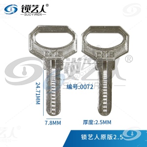 平板DMS钥匙胚 打点钥匙料 0072
