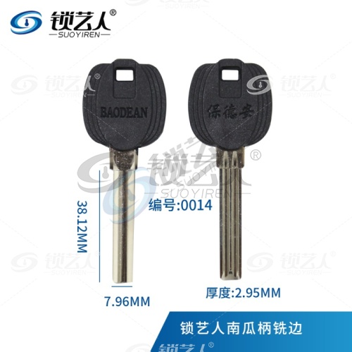 南瓜柄 保德安钥匙胚 原装正厂 侧带边 0014