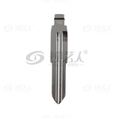 195#陕汽双槽左槽 中卡位钥匙头 子机通用折叠头