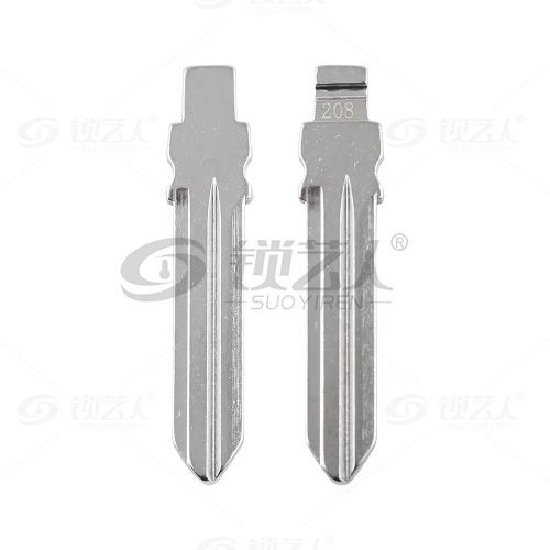 208#雷诺HU136TE  中卡位钥匙头 子机通用折叠头