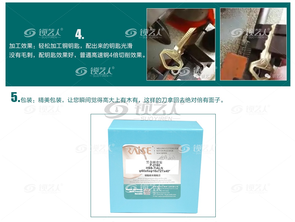 锐正黑金刚套装铣刀HJ0111 编码P-2160 φ60x6xφ16x72Tx40°